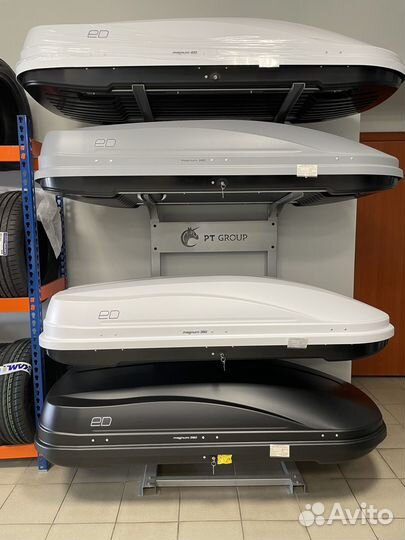 Автобокс Магнум 390 черный карбон на Vesta