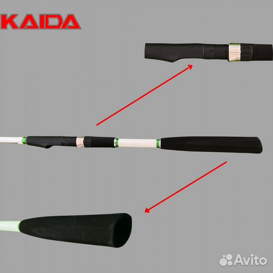 Спиннинг троллинговый kaida 402 achab, тест до 200