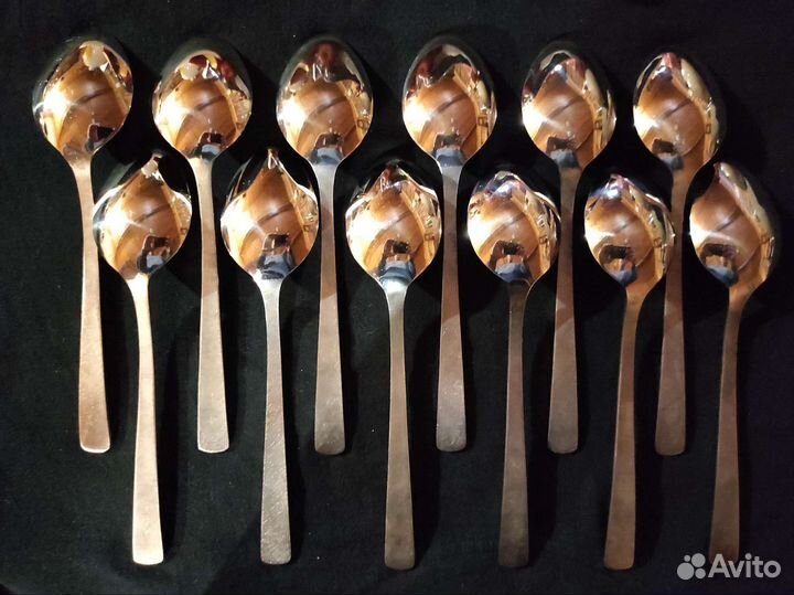 Ложки столовые 12шт мельхиор Таллин Нова СССР