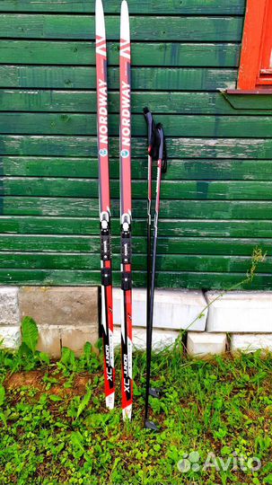 Лыжи Nordway р. 170, палки в комплекте