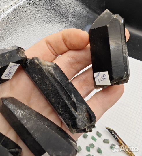 Морион кристалл чёрный кварц