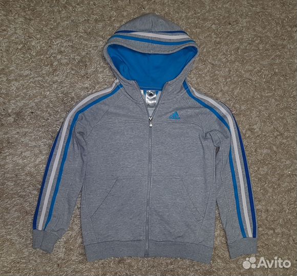 Детская фирменная толстовка Adidas. Рост 140 см