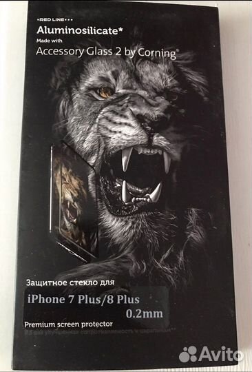 Защитное стекло для айфона 7+
