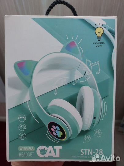 Беспроводные наушники детские с ушками