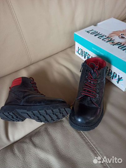 Кожаные ботинки