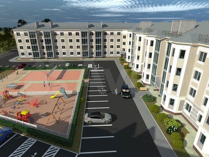 2-к. квартира, 56,7 м², 2/4 эт.