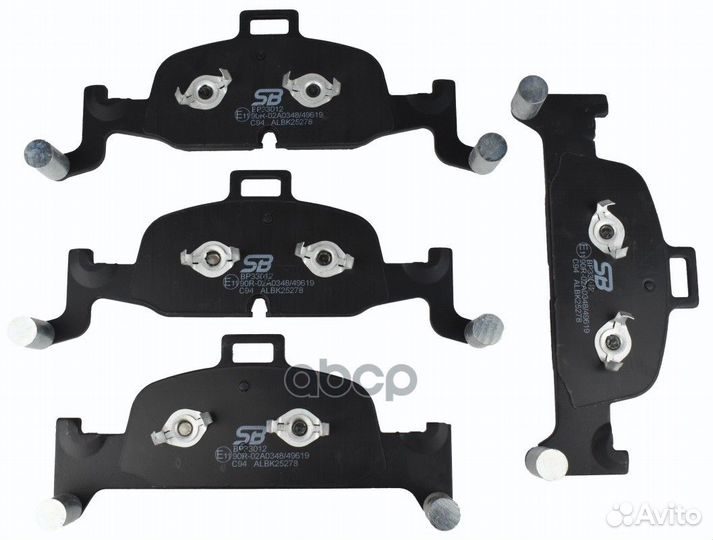 Колодки тормозные дисковые передние BP33012 SB
