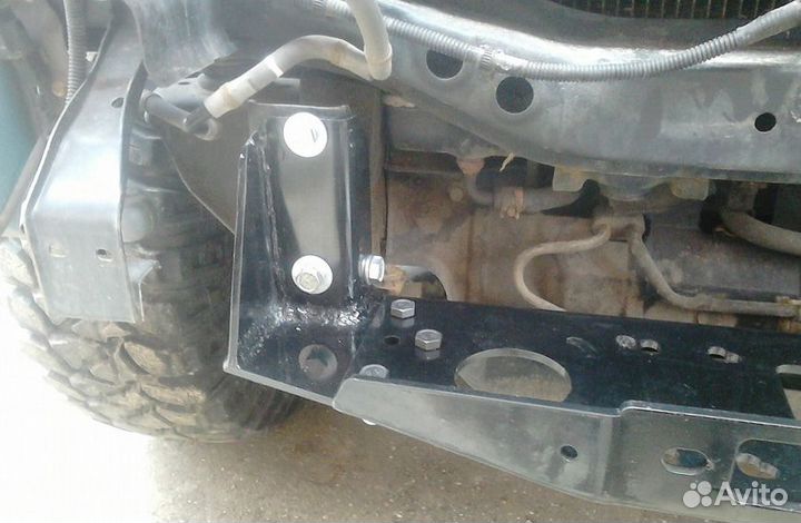 Площадка лебедки в бампер Mitsubishi Pajero Sport