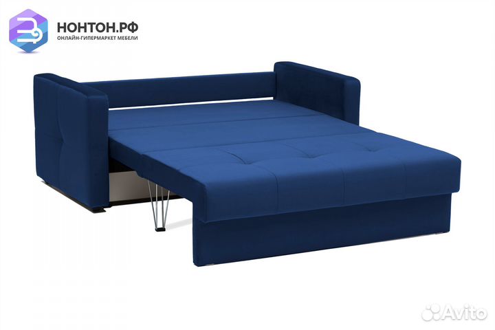 Диван шагающая еврокнижка Вита темно-синий