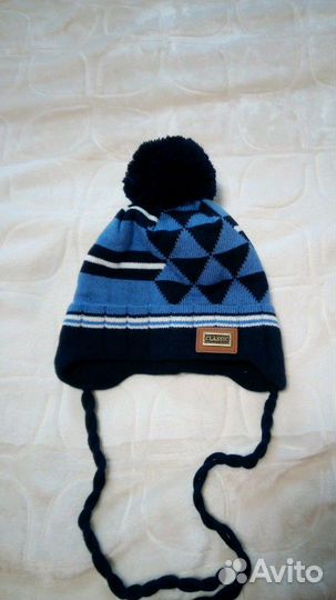 Шапка вязаная новая. 46-49 см