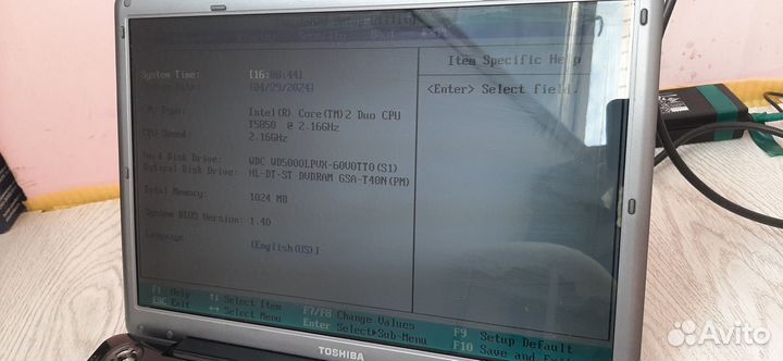 Ноутбук toshiba satellite a300