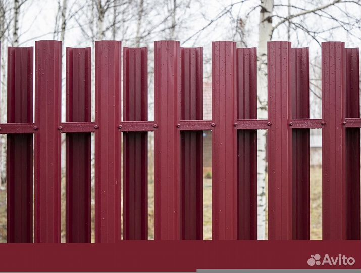 Металлический штакетник / Евроштакетник