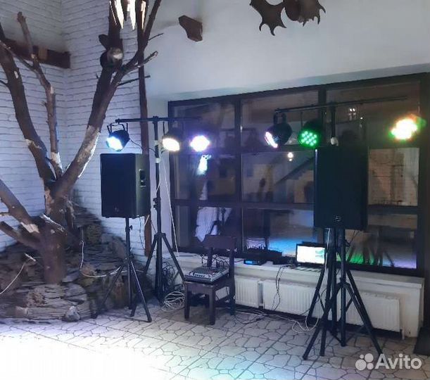 Аренда колонок, микрофонов, светомузыки