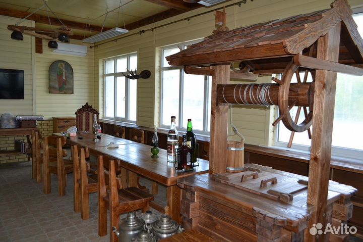 Мебель деревянная из состаренного дерева