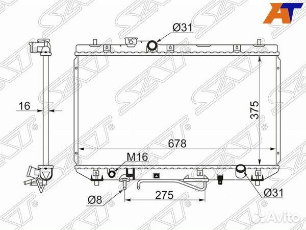 Радиатор toyota camry