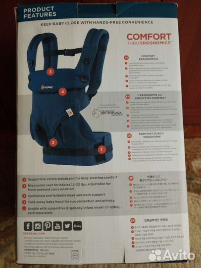 Эргорюкзак ergobaby carrier 360