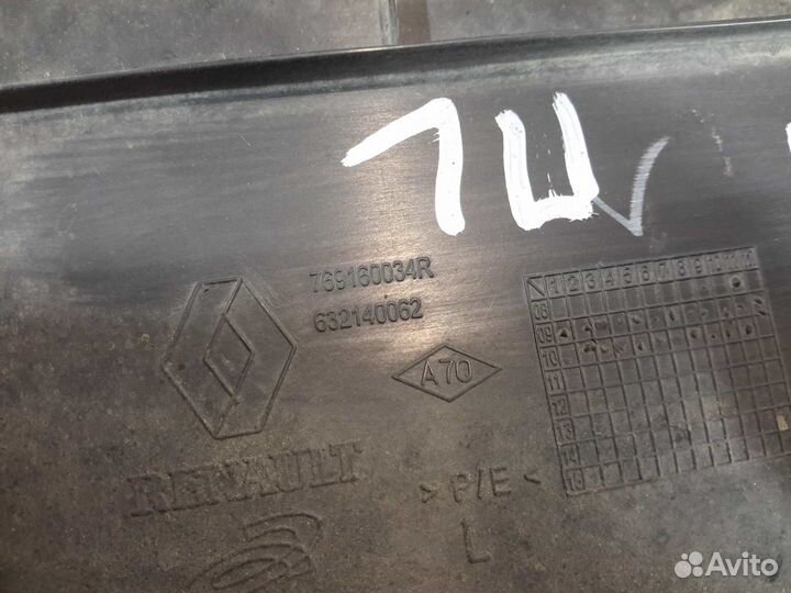 Обшивка средней левой стойки Renault Fluence