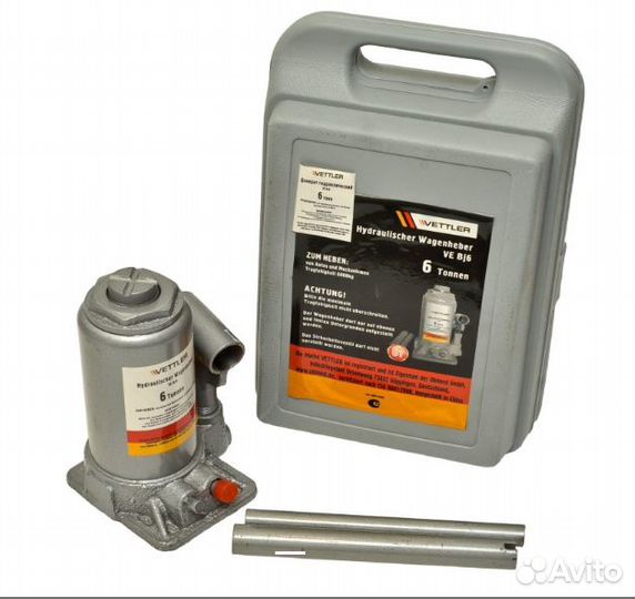 Домкрат 6 т бутылочный в кейсе