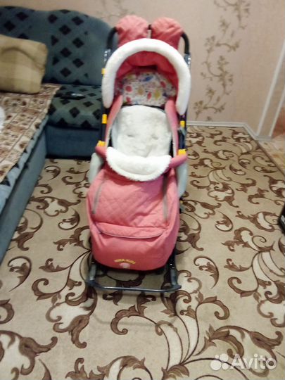 Детские санки коляска ника 7 -3