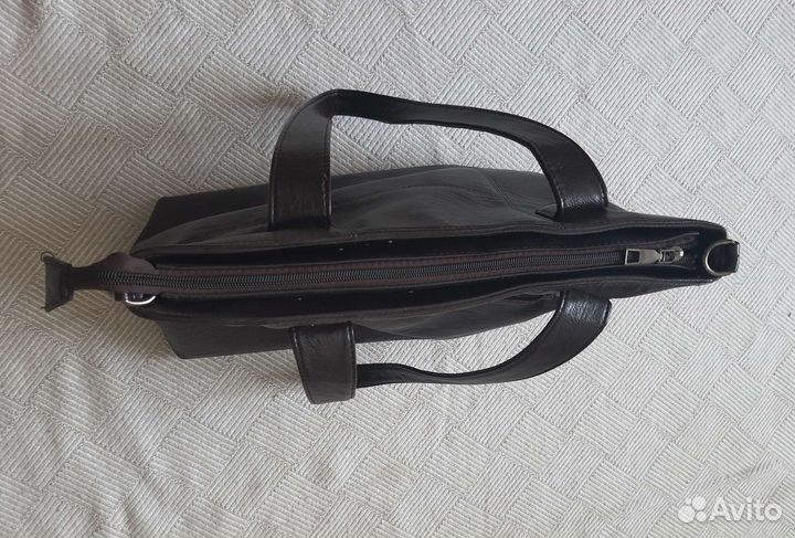 Сумка женская кожаная коричневая