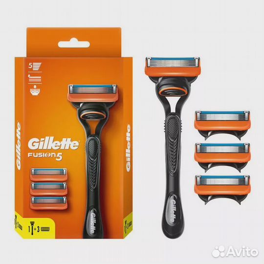 Бритва Gillette Fusion5 (4 сменные касеты, набор)