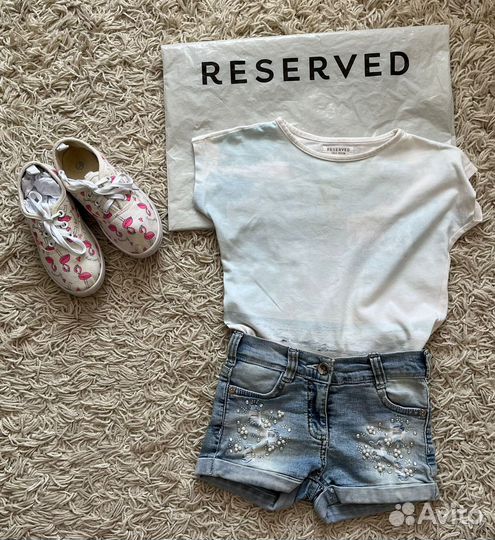 Футболка и джинсы gap на девочку