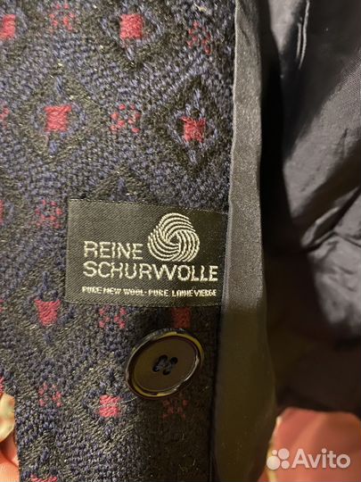 Винтажный пиджак шерсть