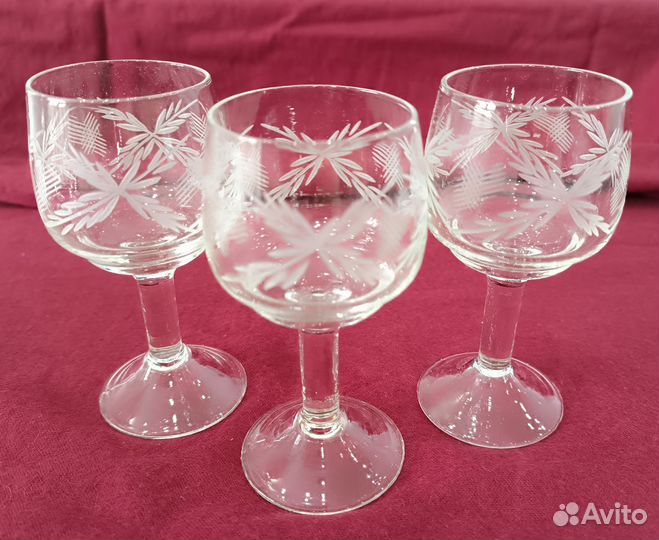 Хрустальные бокалы, фужеры, рюмки хрусталь СССР