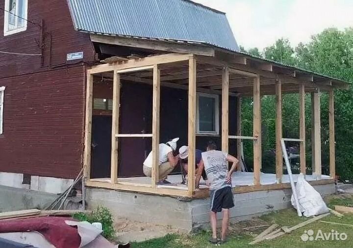 Строительная бригада, беседки, навесы, пристройки