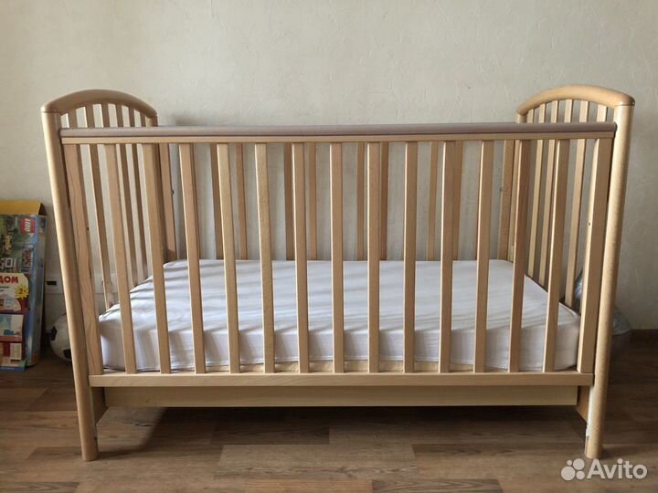 Детская кроватка Pali Ciak (бук) + матрас