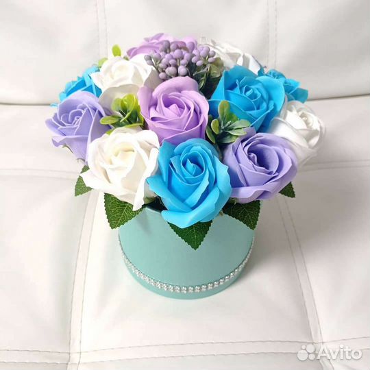 Букет из мыльных роз