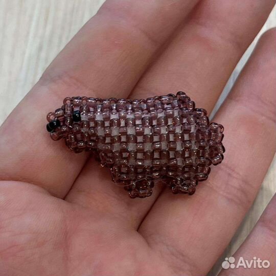 Капибара из бисера