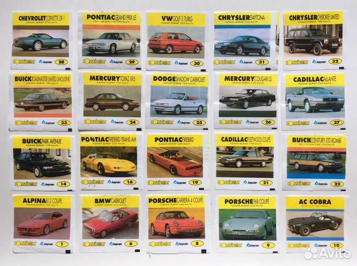 Вкладыши Baycan бомбибом серии 90-х обмен ч. 2