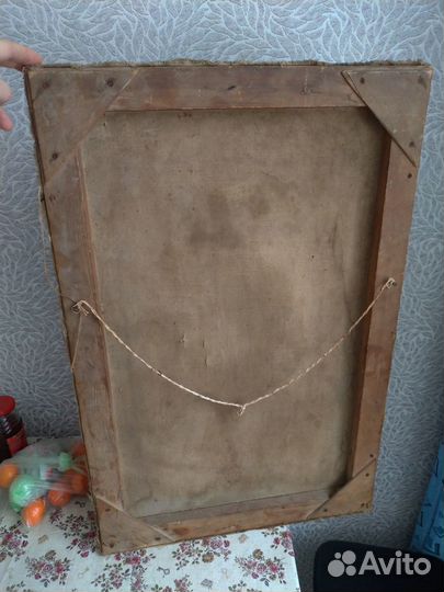 Старинная дети бегущие грозы масло холст