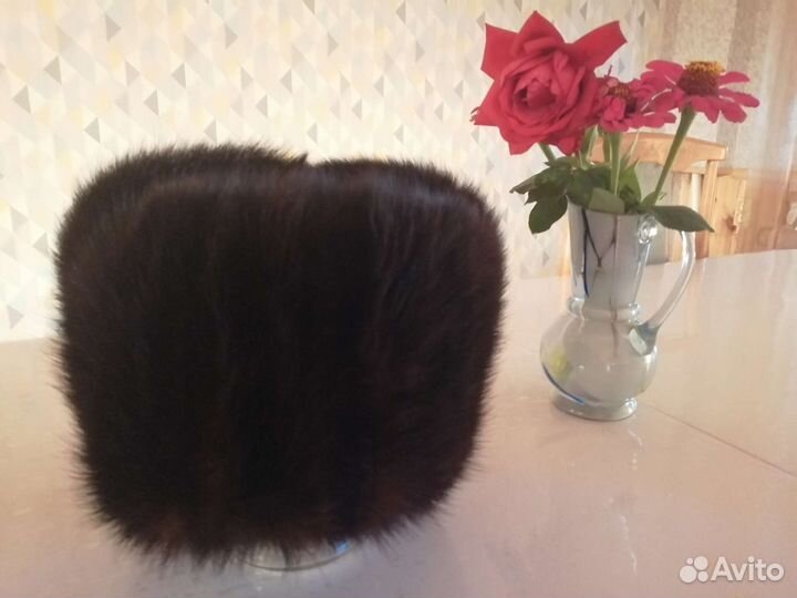 Меховая мужская кепка, 57