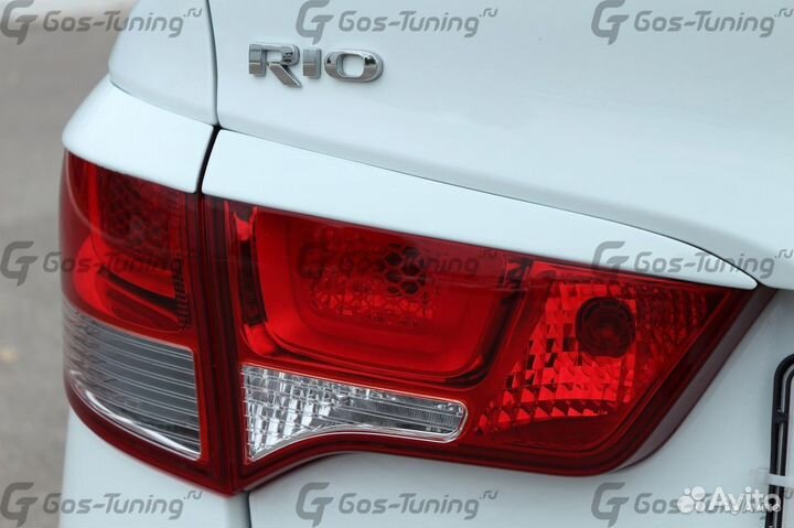 Тюнинг Реснички на Заднюю Оптику для Kia Rio 3