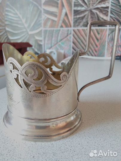 Подстаканник серебряный