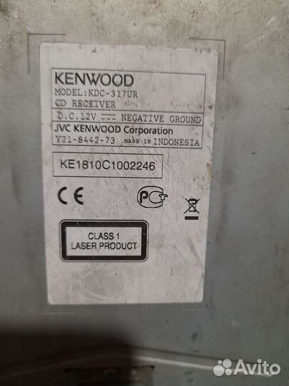 Автомагнитола 1din kenwood