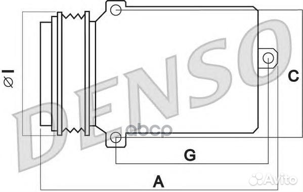 Компрессор кондиционера DCP28008 Denso