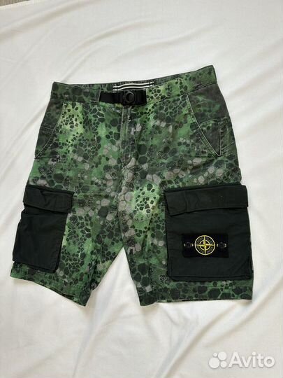 Шорты Stone Island Alligator Camo Shorts Green