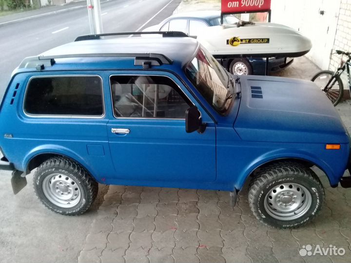 Рейлинги на крышу Нива с перекладинами, Черные