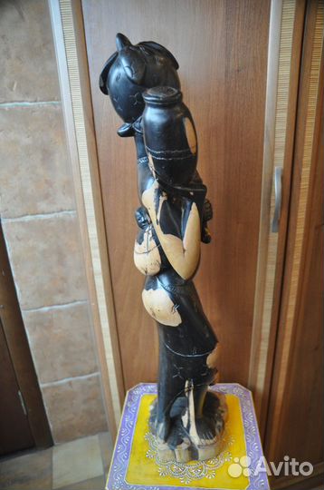 Статуя Африканская с детьми. Напольная