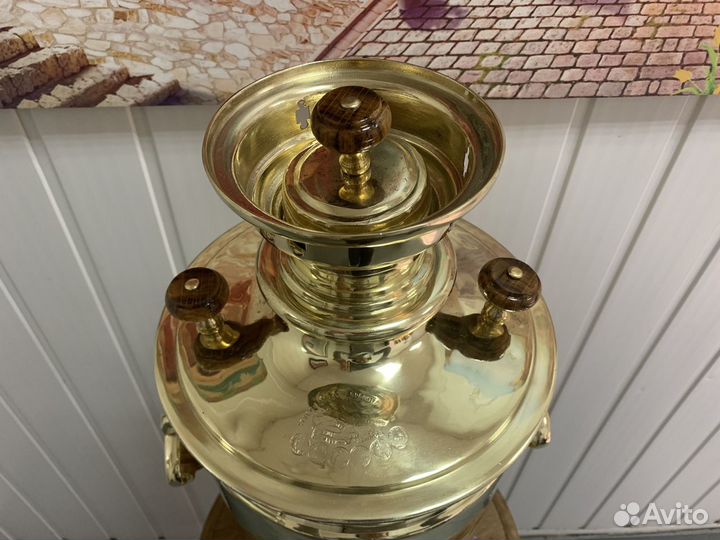 Самовар угольный на дровах 7-8 л Шемарин