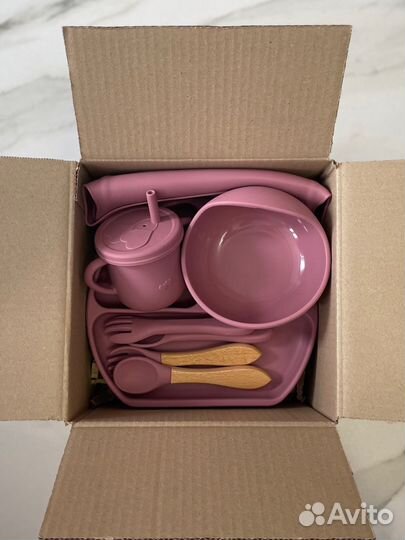 Наборы силиконовой посуды для малыша