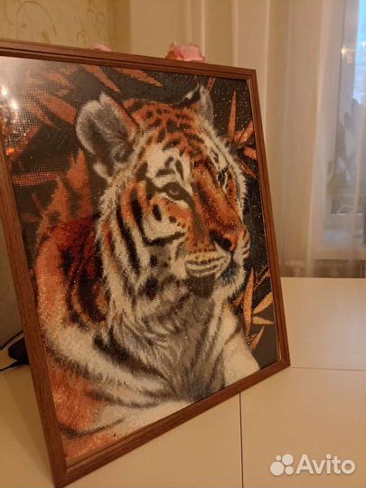 Тигр, Алмазная картина