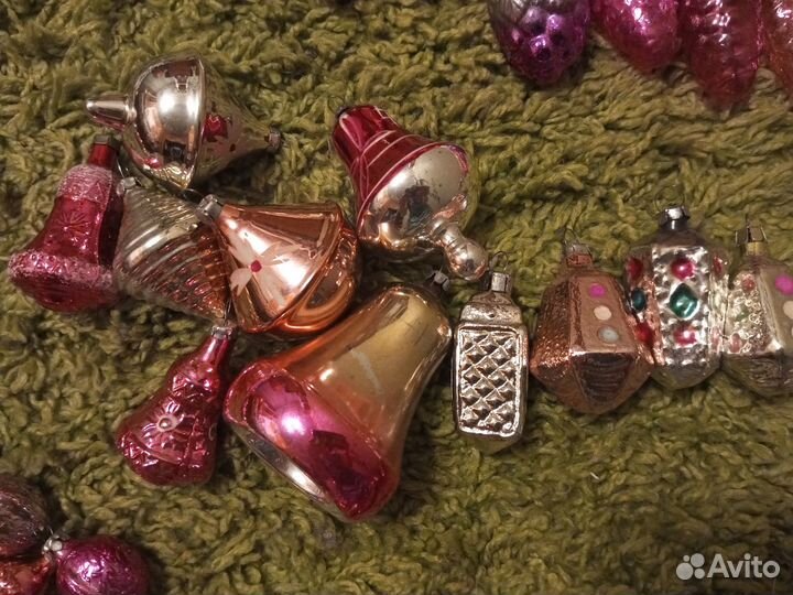 Елочные игрушки и Дед Мороз СССР