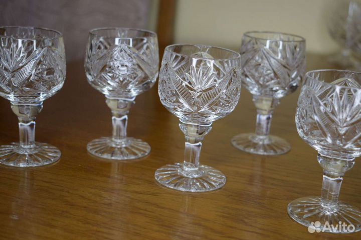 Хрустальные рюмки чсср