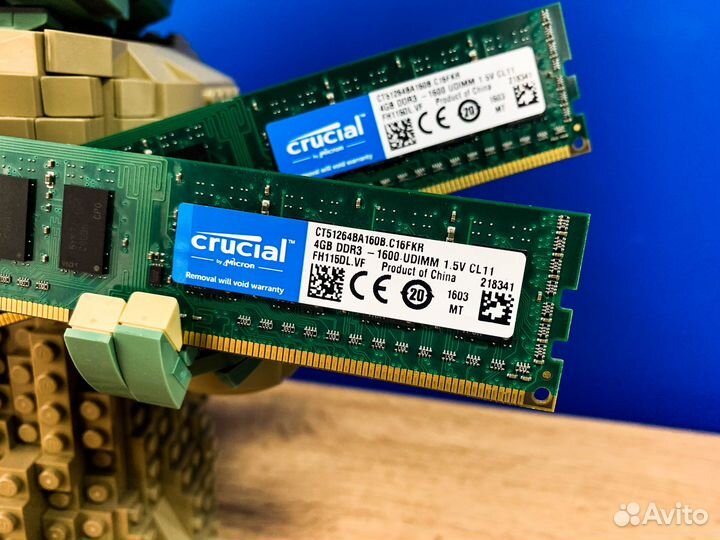 Оперативная память Crucial 4Gb DDR3 1600Mhz