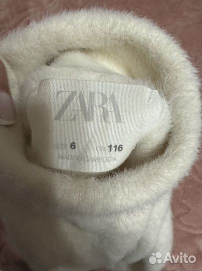 Водолазка пушистая zara для девочки 6 116