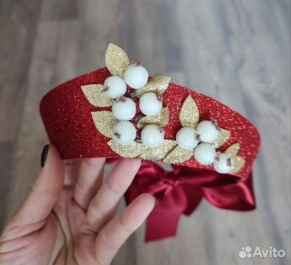 Ободок кокошник осень